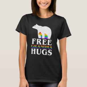 T-shirt Bear Grandma Grandma Grandma Hugues Rainbow Flag L