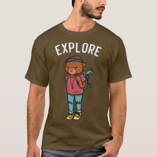 T-shirt Bear Premium716 du Randonnée d'emballage de l'Expl