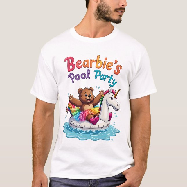 T-shirt Bearbie Pool Party (Devant)