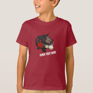 T-shirt Bearcat de joueur de ping-pong de Binturong de