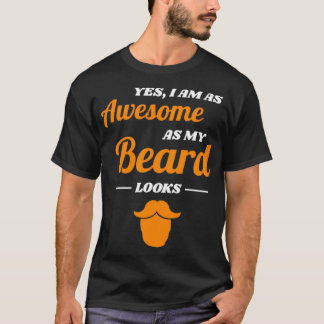 T-shirt Beard Full Mustache Hommes Cadeau 20