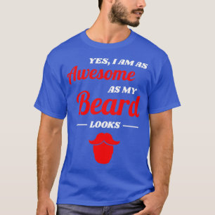 T-shirt Beard Full Mustache Hommes Cadeau 5