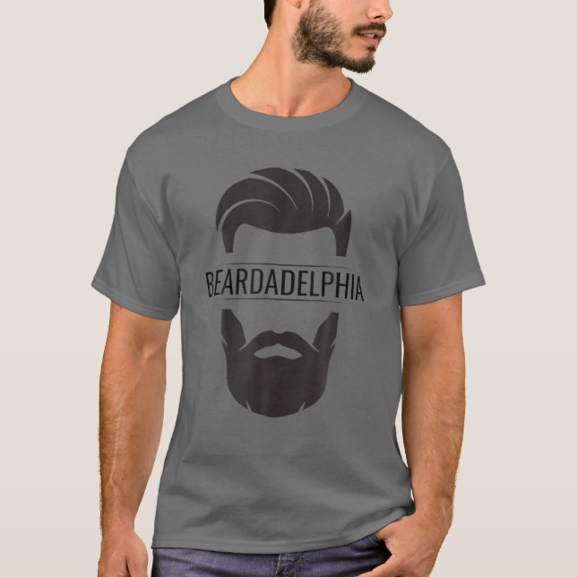 T-shirt Beardadelphia Funny Beardadelphia Beard Papa Cadea (Devant)