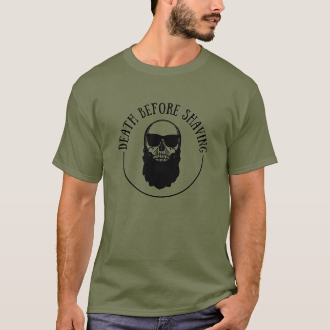 T-shirt Bearded cite drôle barbe dire cadeaux (Devant)