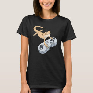 T-shirt Bearded Dragon Video Game Gamer Pagona Bearded Dr.