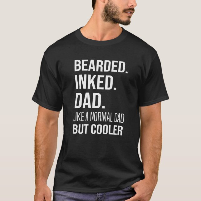 T-shirt Beared Enked Papa, Funny Fête des pères Premium_1 (Devant)