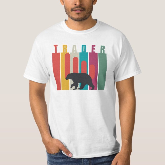 T-shirt Bearish market | Trader | Simple design (Devant)