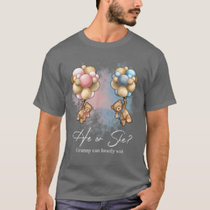 T-shirt Bears Balloons Granny peut attendre avant Genre Re