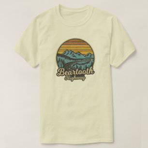 T-shirt Beartooth Highway Montana Wyoming Retro
