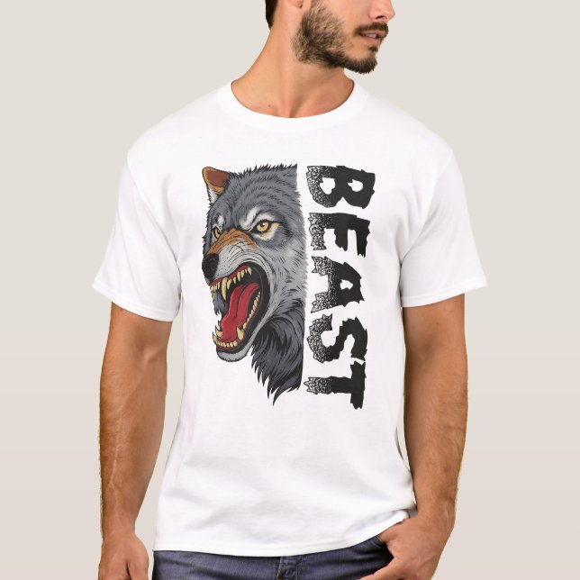 T-shirt Beast Mode Wolf Tee (Devant)