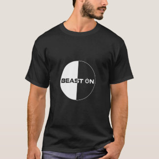 T-shirt Beast On Circle Motif Gym Motivation Fitness Sayin