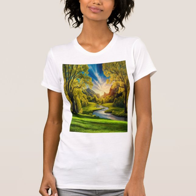 T-shirt Beatiful nature amezing (Devant)