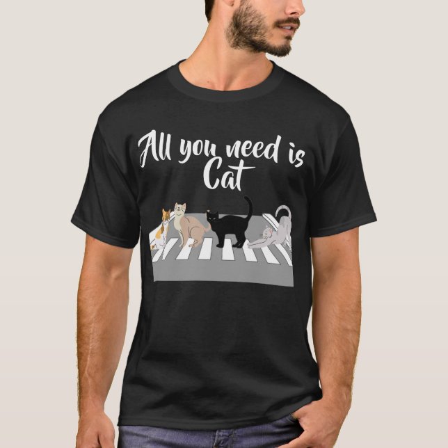 T-shirt Beatles chats magnifiques (Devant)