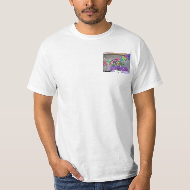 T-shirt Beau Anniversaire coloré (Devant)