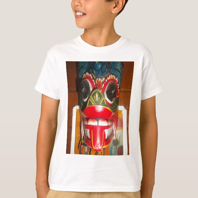 T-shirt Beau art traditionnel sri-lankais de masques de fe (Devant)
