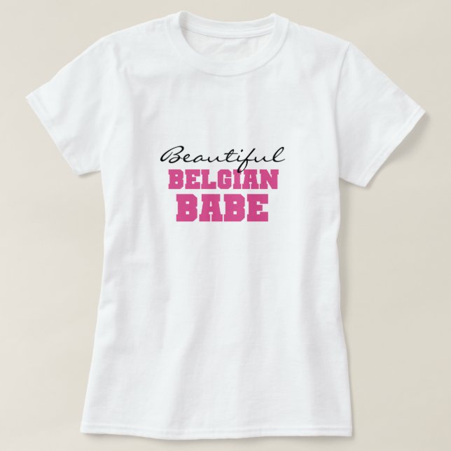 T-shirt Beau bébé belge (Design devant)