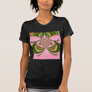 T-shirt Beau bébé rose vert et blanc Kaleidoscope