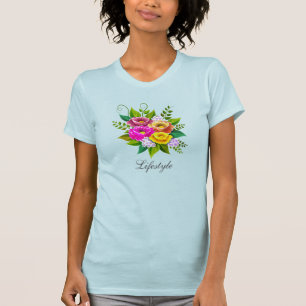 T-shirt Beau Bouquet de fleurs colorées