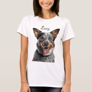 T-SHIRT BEAU CHIEN DE CHIEN AUSTRALIEN FACE