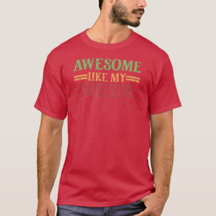T-shirt BEAU COMME MES TROIS FILS Drôle Papa Pères mothe