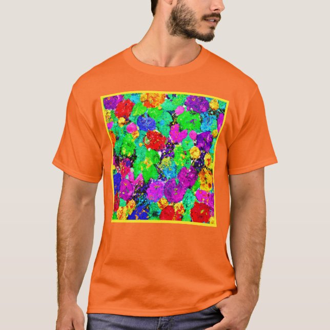 T-shirt Beau Design Fleur. Commandez dès maintenant  (Devant)