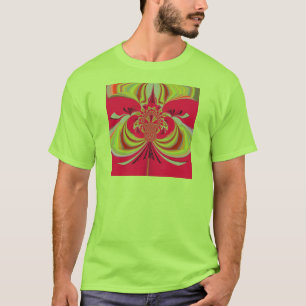 T-shirt Beau design jaune rouge. Code vecteur d'inspiratio