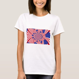 T-shirt Beau drapeau américain Extraordinaire Kaleidoscope