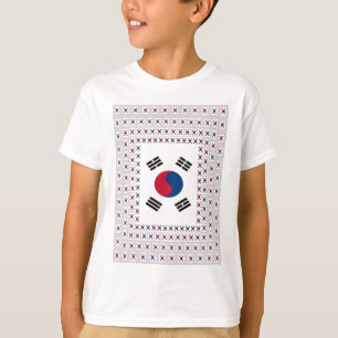 T-shirt Beau Drapeau Diagonal Coréen : Un Art Infini