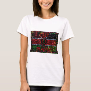 T-shirt Beau drapeau national contemporain kényan Edgy