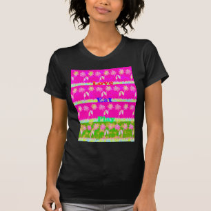 T-shirt Beau extraordinaire coloré Flora texte de citation