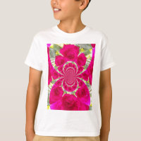 Beau Extraordinaire Roses rouges Motif Kaleidoscop