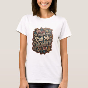 T-shirt Beau Gold MES GENS PRÉFÉRÉS M'APPELLENT MAMAN