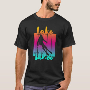 T-shirt Beau lac Tahoe Coucher de soleil hivernal
