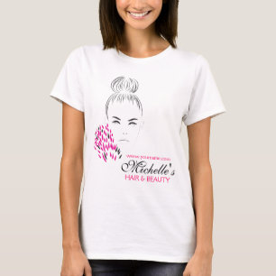 T-shirt Beau marquage à chaud d'illustration de mode de