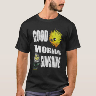 T-shirt Beau Matin Soleil Avec Fleur Et Soleil