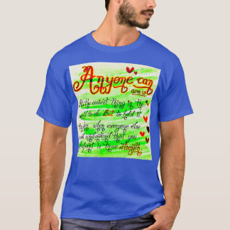 T-shirt Beau message de citations manuscrites