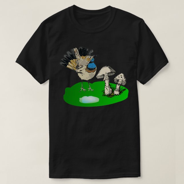 T-shirt Beau oiseau et coke Beau oiseau sur l'amour (Design devant)