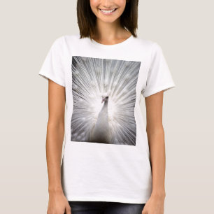 T-shirt Beau paon blanc