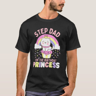 T-shirt Beau-papa de la princesse d'anniversaire Chat mign