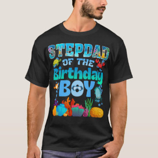 T-shirt Beau-père du garçon fêté Aquarium Animaux marins M