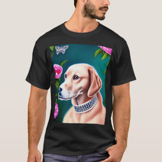 T-shirt Beau personnage de dessin animé Golden Retriever p