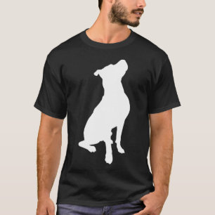 T-shirt Beau Pitbull Blanc Cadeau Pour Mères Pères Pitbull
