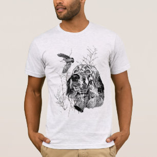T-shirt Beau plateau avec faisans, Art
