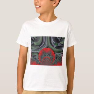 T-shirt Beau Rouge Aurora Art Imprimer