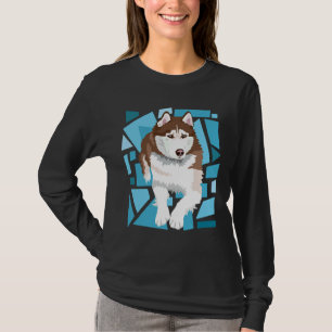T-shirt Beau Rouge Brown Sibérie Husky