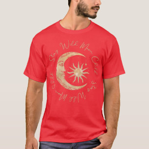 T-shirt Beau Soleil et Lune Céleste Boho