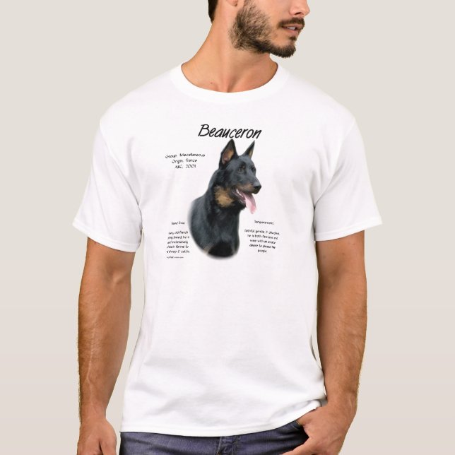 T-shirt Beauceron History; Tout sur Beauceron (Devant)