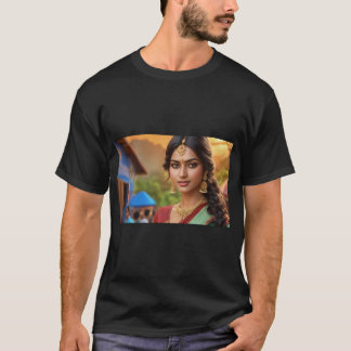 T-shirt Beauté audacieuse" "Grace in Motion" "Elégance red