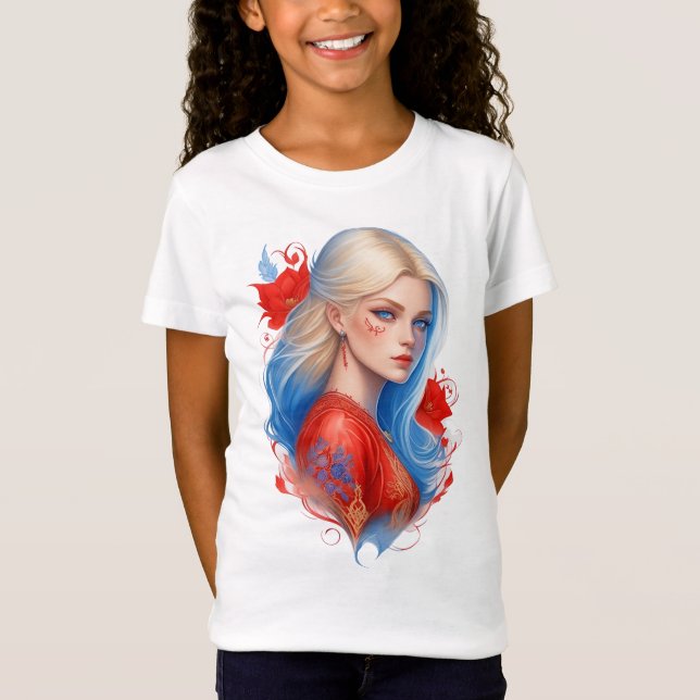 T-Shirt Beauté aux couleurs occidentales (Devant)