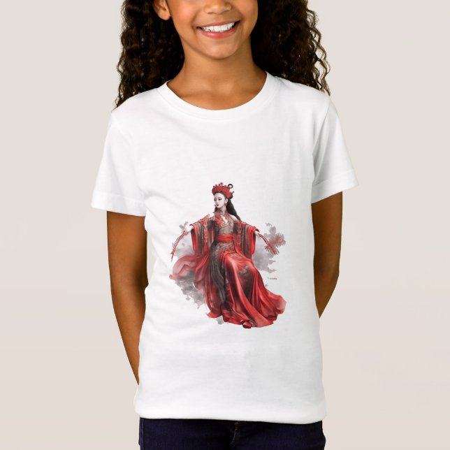 T-Shirt Beauté chinoise dans les peintures anciennes - Dét (Devant)